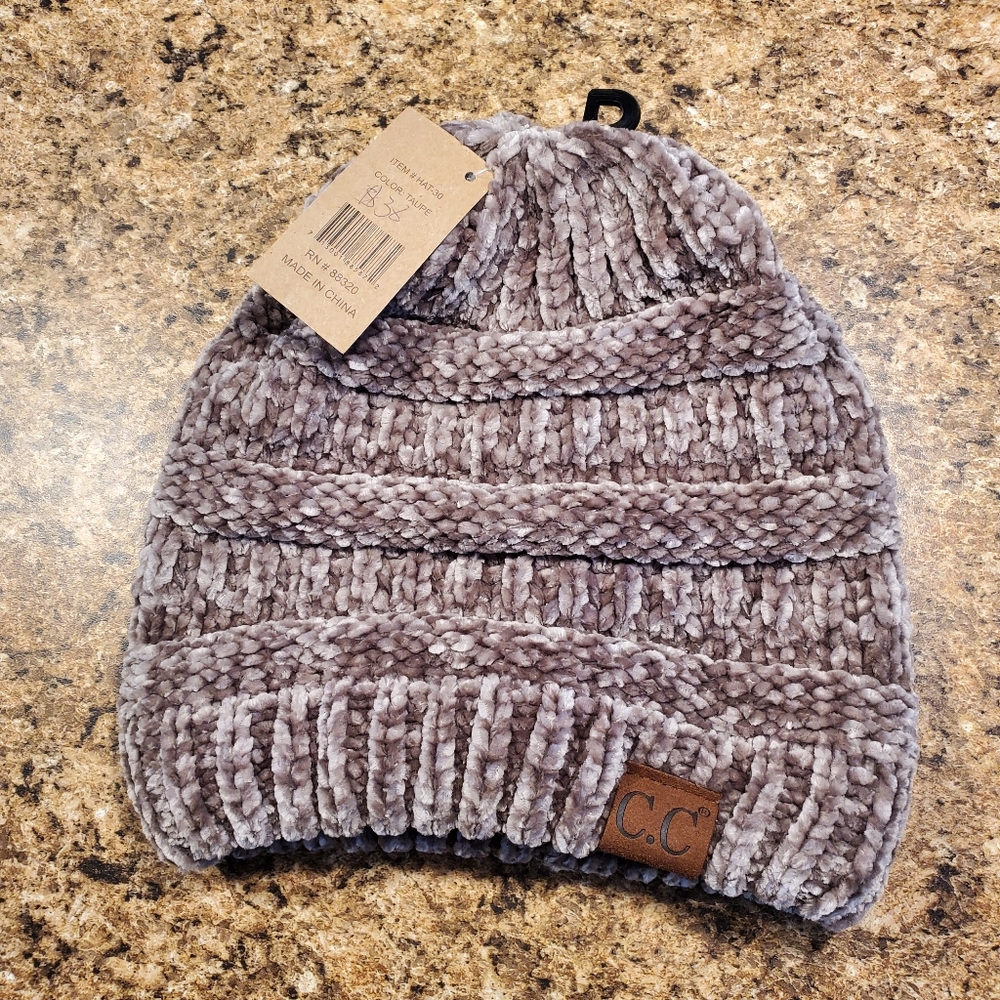 Gray C.C. Beanie